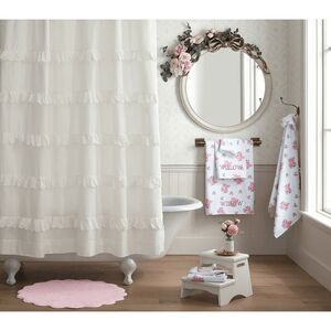Pottery Barn Kids LoveShackFancy Eyelet Ruffled Shower Curtain